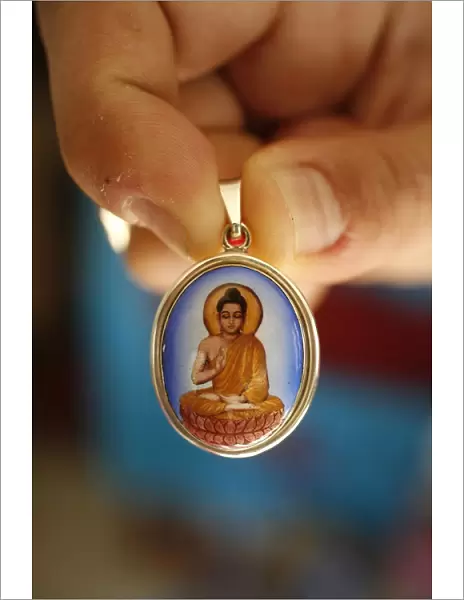 Buddhist medal, Paris, France, Europe