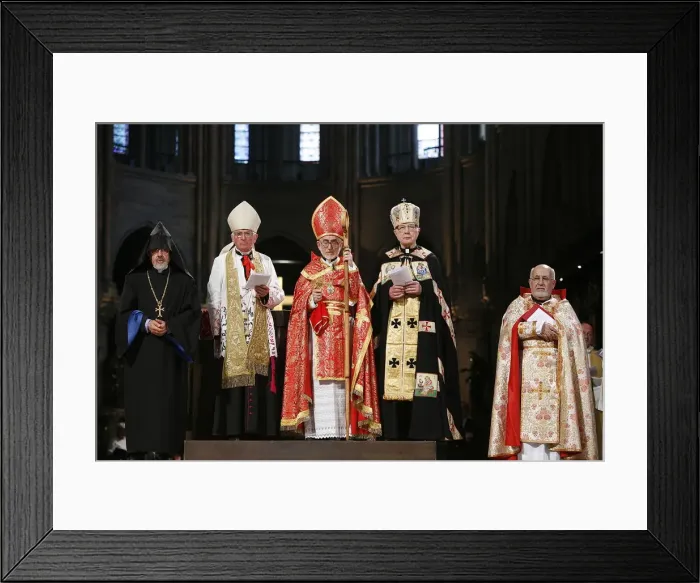Framed Print : Armenian Catholic celebration in Paris cathedral, Paris, France, Europe Framed Print : Armenian Catholic celebration in Paris cathedral, Paris, France, Europe