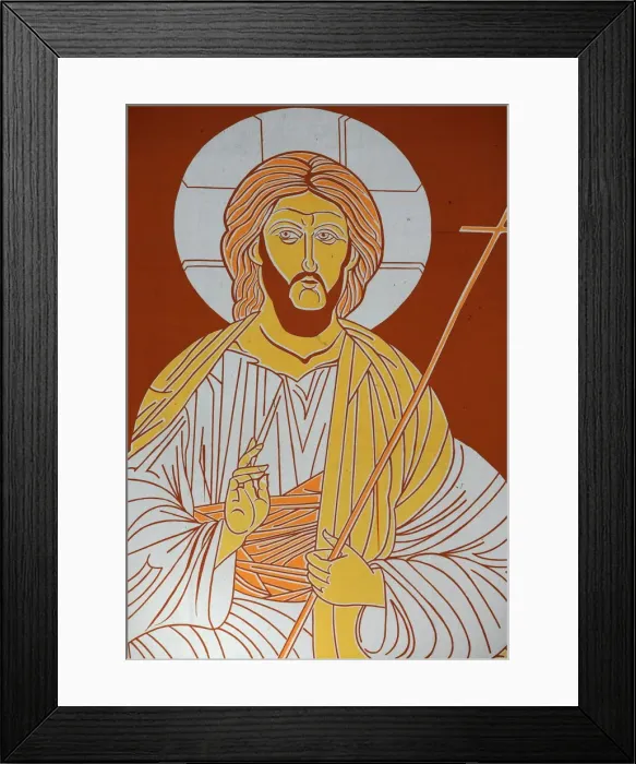Framed Print : Christ, Senlis, Oise, France, Europe Framed Print : Christ, Senlis, Oise, France, Europe