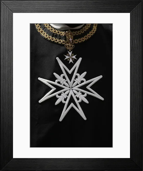 Framed Print : Order of Malta cross, Paris, France, Europe Framed Print : Order of Malta cross, Paris, France, Europe