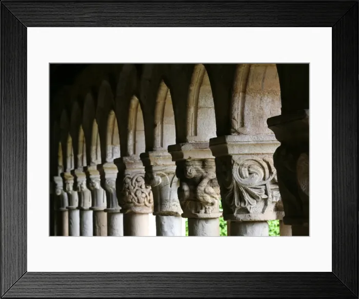 Framed Print : Santillana del Mar Collegiate Church cloister, Santillana del Mar, Cantabria, Spain Framed Print : Santillana del Mar Collegiate Church cloister, Santillana del Mar, Cantabria, Spain