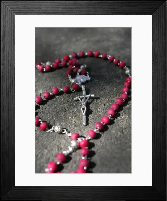 Framed Print : Rosary, Paris, France, Europe Framed Print : Rosary, Paris, France, Europe