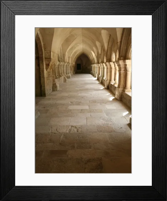 Framed Print : Fontenay Cistercian Abbey cloister, Marmagne, Doubs, Burgundy, France, Europe Framed Print : Fontenay Cistercian Abbey cloister, Marmagne, Doubs, Burgundy, France, Europe