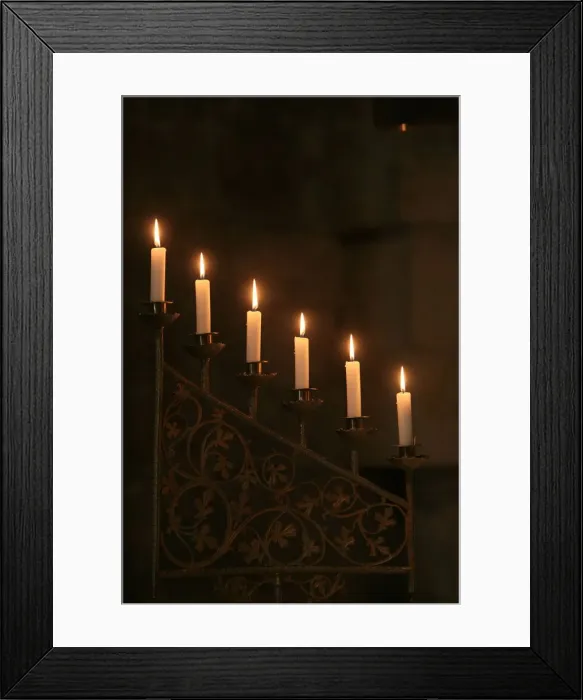 Framed Print : Church candles, Soulac, Gironde, France, Europe Framed Print : Church candles, Soulac, Gironde, France, Europe