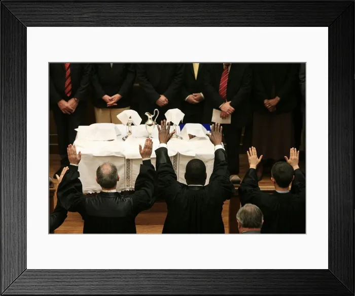 Framed Print : French Protestant federation board appointment ceremony, Paris, France, Europe Framed Print : French Protestant federation board appointment ceremony, Paris, France, Europe