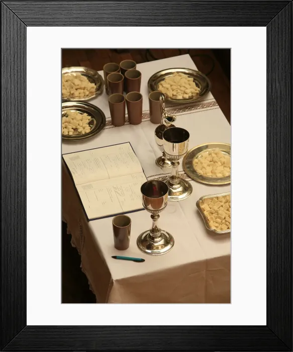 Framed Print : Protestant baptism register, Paris, France, Europe Framed Print : Protestant baptism register, Paris, France, Europe