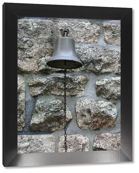 Monastery bell, Plouharnel, Morbihan, Brittany, France, Europe