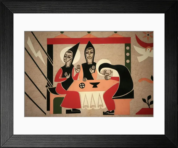 Framed Print : Sainte Scholastique, Benedictine nuns, Kergonan, Morbihan, Brittany, France, Europe Framed Print : Sainte Scholastique, Benedictine nuns, Kergonan, Morbihan, Brittany, France, Europe