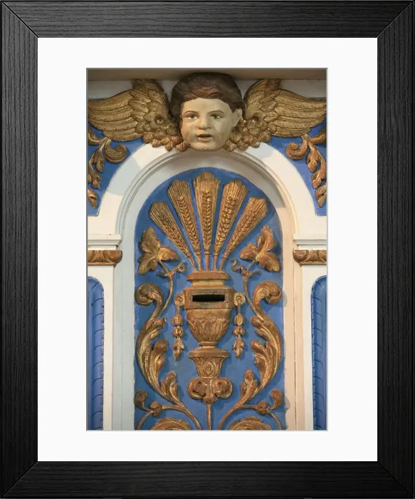 Framed Print : Collection box in Kerdevot church, Kerdevot, Finistere, Brittany, France, Europe Framed Print : Collection box in Kerdevot church, Kerdevot, Finistere, Brittany, France, Europe