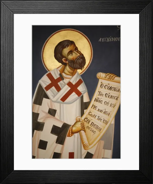 Framed Print : Saint Irene icon, Lyon, Rhone, France, Europe Framed Print : Saint Irene icon, Lyon, Rhone, France, Europe