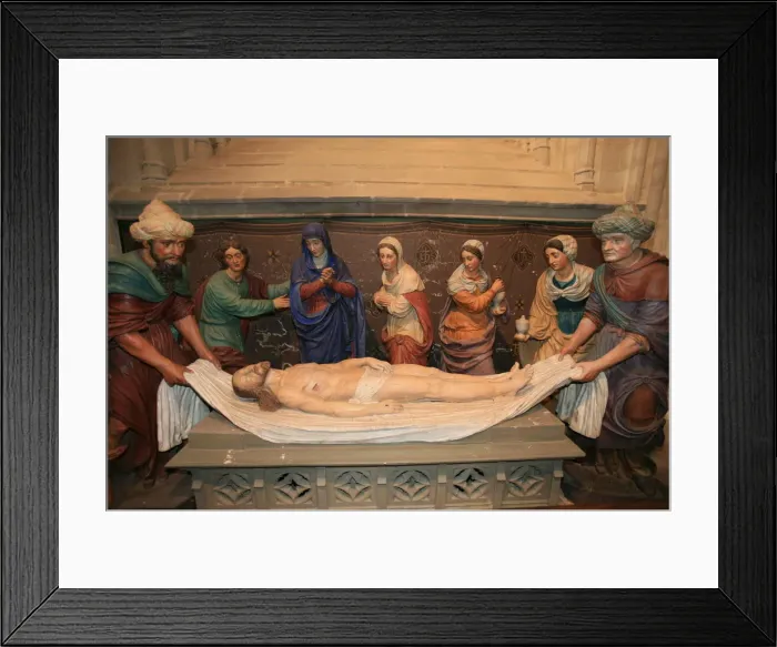 Framed Print : Christ lain in his grave, Quimer Cathedral, Quimper, Finistere, Brittany, France, Europe Framed Print : Christ lain in his grave, Quimer Cathedral, Quimper, Finistere, Brittany, France, Europe