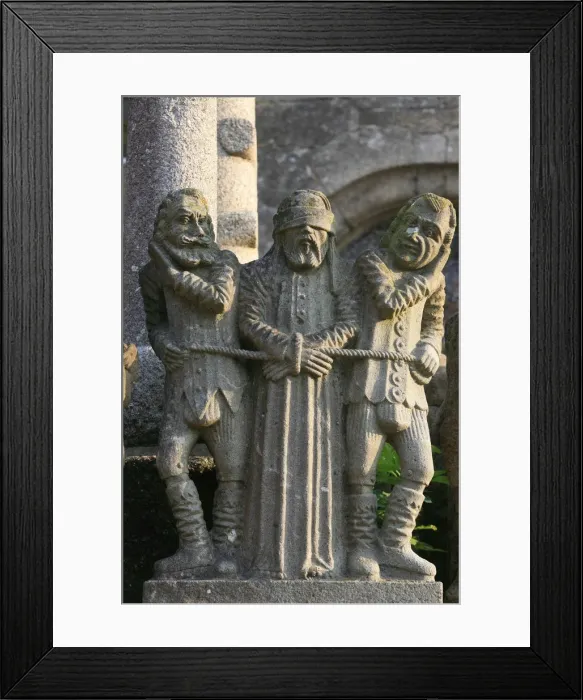Framed Print : Life of Jesus on the St. -Thegonnec calvary. St. -Thegonnec, Finistere, Brittany, France Framed Print : Life of Jesus on the St. -Thegonnec calvary. St. -Thegonnec, Finistere, Brittany, France