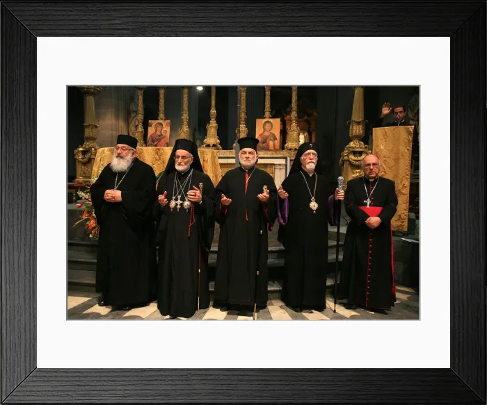 Framed Print : Middle East Christian patriarchs in Saint Sulpice church, Paris, France, Europe Framed Print : Middle East Christian patriarchs in Saint Sulpice church, Paris, France, Europe