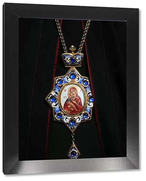 Christian patriarchs Virgin Mary medal, Paris, France, Europe
