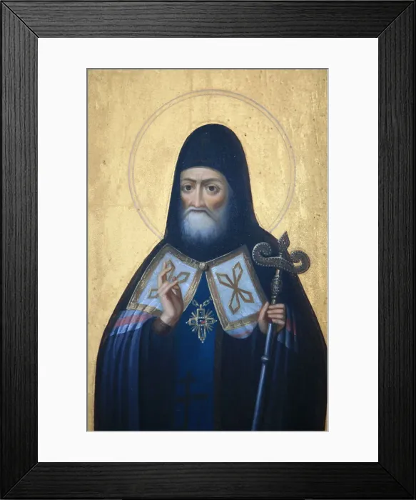 Framed Print : Icon in Aghios Andreas monastery church on Mount Athos, Greece, Europe Framed Print : Icon in Aghios Andreas monastery church on Mount Athos, Greece, Europe