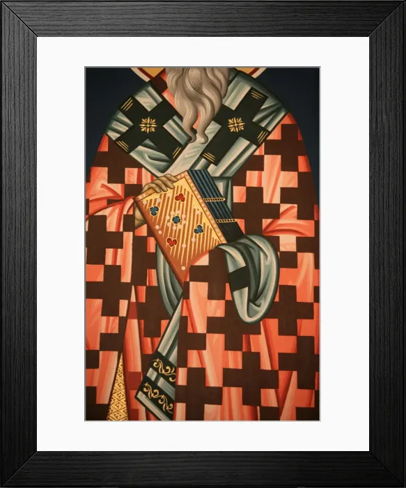 Framed Print : Detail of Greek Orthodox icon depicting St. Theonasos of Thessaloniki, Thessaloniki Framed Print : Detail of Greek Orthodox icon depicting St. Theonasos of Thessaloniki, Thessaloniki