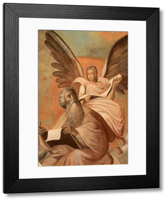 Framed Print : Icon at Aghiou Pavlou monastery depicting St. Matthew, Mount Athos Framed Print : Icon at Aghiou Pavlou monastery depicting St. Matthew, Mount Athos
