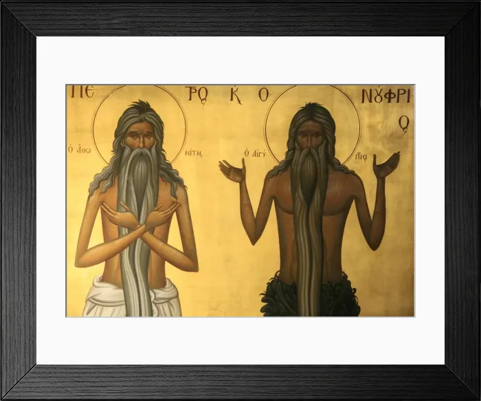 Framed Print : Ascetic saint, Thessaloniki, Macedonia, Greece, Europe Framed Print : Ascetic saint, Thessaloniki, Macedonia, Greece, Europe