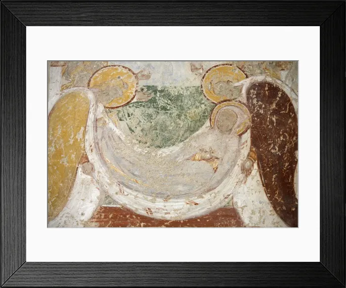 Framed Print : Romanesque painting depicting a burial, St. Savin Abbey, Saint-Savin-sur-Gartempe, Vienne Framed Print : Romanesque painting depicting a burial, St. Savin Abbey, Saint-Savin-sur-Gartempe, Vienne