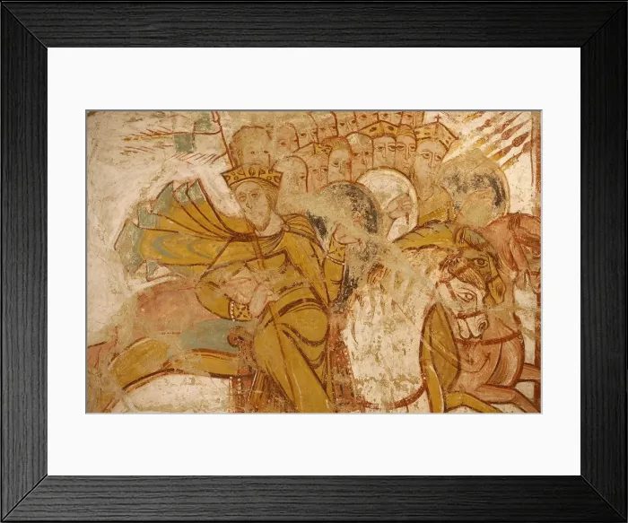 Framed Print : Painting of kings attacked by Abraham and his followers, St Framed Print : Painting of kings attacked by Abraham and his followers, St