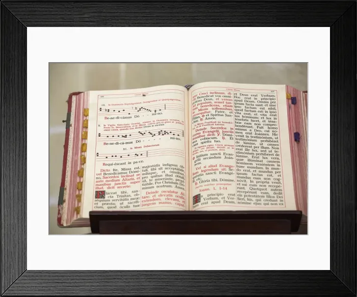 Framed Print : Missal in Jerez Cathedral, Andalucia, Spain, Europe Framed Print : Missal in Jerez Cathedral, Andalucia, Spain, Europe