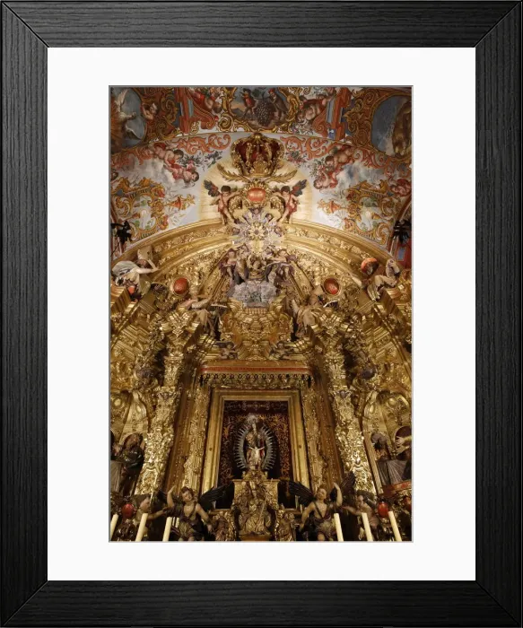 Framed Print : Detail of a side chapel of Nuestra Senora de la O church, Sanlucar de Barrameda Framed Print : Detail of a side chapel of Nuestra Senora de la O church, Sanlucar de Barrameda