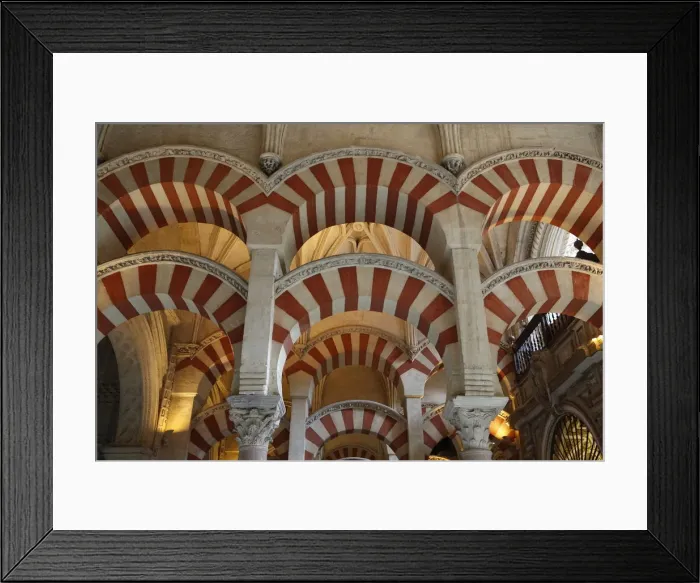Framed Print : Arches of the Mosque (Mezquita) and Cathedral of Cordoba, UNESCO World Heritage Site Framed Print : Arches of the Mosque (Mezquita) and Cathedral of Cordoba, UNESCO World Heritage Site