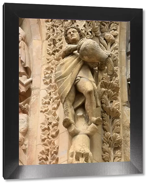 Statues, Notre-Dame de Reims Cathedral, UNESCO World Heritage Site, Reims, Marne