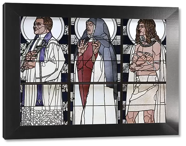Stained glass by Koloman Moser, Am Steinhof church (Church Leopold), Vienna, Austria