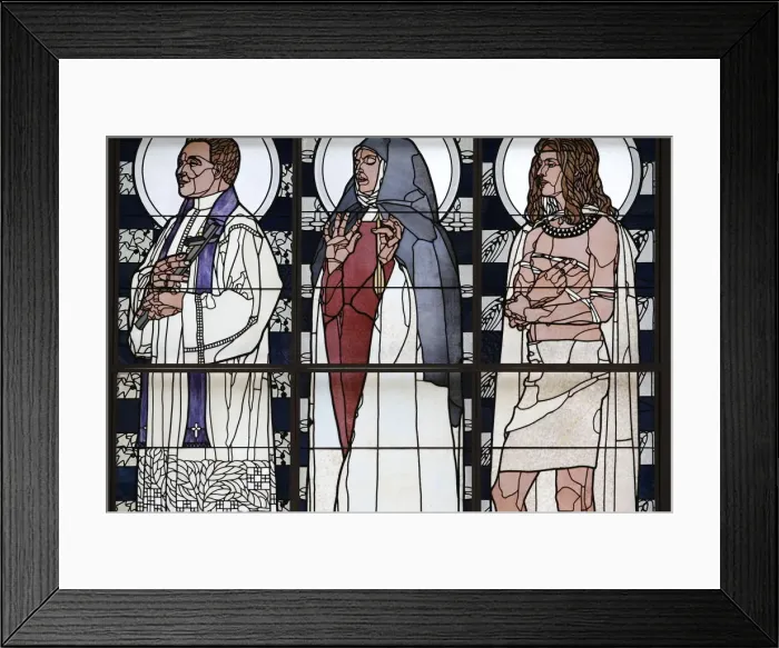 Framed Print : Stained glass by Koloman Moser, Am Steinhof church (Church Leopold), Vienna, Austria Framed Print : Stained glass by Koloman Moser, Am Steinhof church (Church Leopold), Vienna, Austria