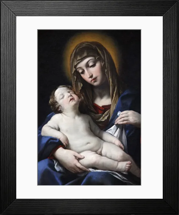 Framed Print : Virgin with child by Francesco Gessi, painted 1624, Paris, France, Europe Framed Print : Virgin with child by Francesco Gessi, painted 1624, Paris, France, Europe