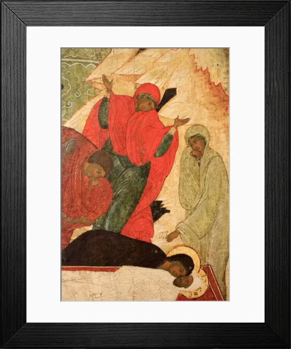 Framed Print : Sixteenth century painting of the The Entombment by Pskov, Russian Museum, St Framed Print : Sixteenth century painting of the The Entombment by Pskov, Russian Museum, St