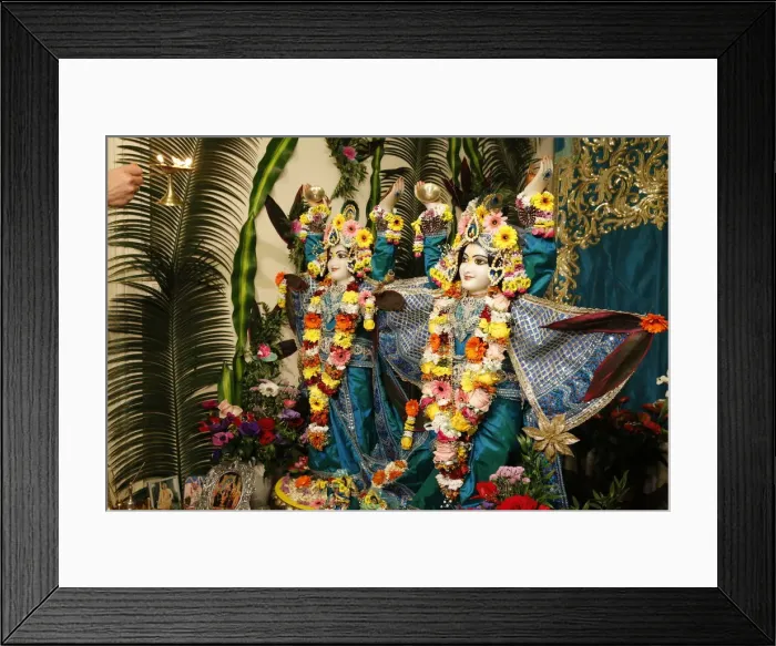 Framed Print : Gaura Purnima celebration, Sarcelles, Val d Oise, France, Europe