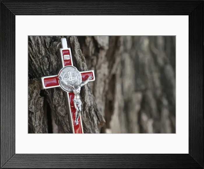Framed Print : Crucifix, Galilee, Israel, Middle East
