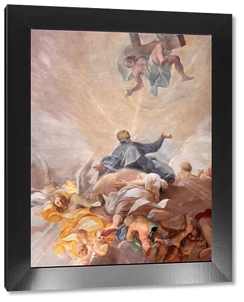 Apotheosis of St. Ignatius of Loyola and the allegory of the missionary work of the