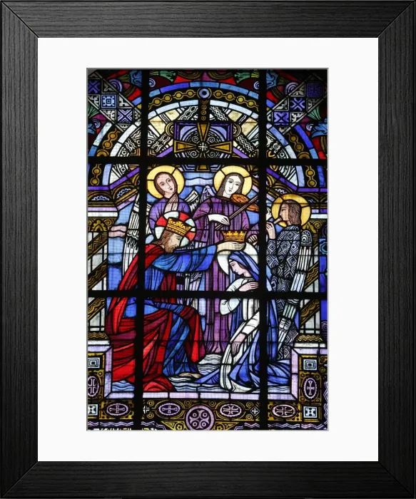 Framed Print : Stained glass by Jacques Gruber, Notre Dame de Brebieres basilica, Albert, Somme, France Framed Print : Stained glass by Jacques Gruber, Notre Dame de Brebieres basilica, Albert, Somme, France