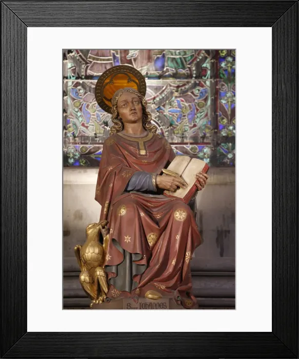 Framed Print : St. John the Evangelist statue, Notre Dame de la Treille Cathedral, Lille, Nord, France Framed Print : St. John the Evangelist statue, Notre Dame de la Treille Cathedral, Lille, Nord, France