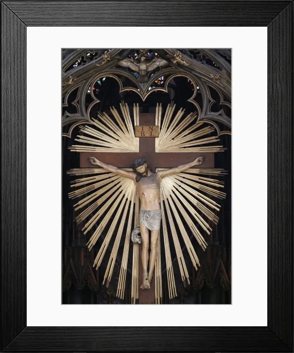Framed Print : Jesus on the Cross, Maria am Gestade church (Mary at the Shore), Vienna, Austria, Europe Framed Print : Jesus on the Cross, Maria am Gestade church (Mary at the Shore), Vienna, Austria, Europe