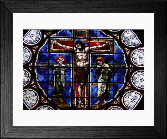 Framed Print : Crucifixion, Christ on the Cross, Paris, France, Europe Framed Print : Crucifixion, Christ on the Cross, Paris, France, Europe