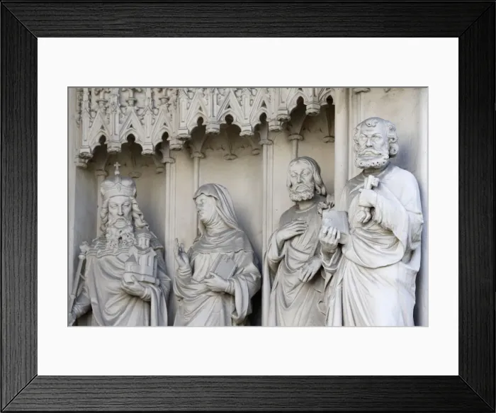 Framed Print : St. Peter holding a key, Maria am Gestade church (Mary at the Shore), Vienna, Austria Framed Print : St. Peter holding a key, Maria am Gestade church (Mary at the Shore), Vienna, Austria