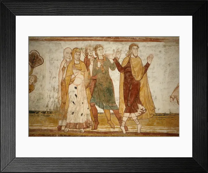 Framed Print : Painting of Abraham and Lot split apart, St. Savin Abbey, Saint-Savin-sur-Gartempe Framed Print : Painting of Abraham and Lot split apart, St. Savin Abbey, Saint-Savin-sur-Gartempe