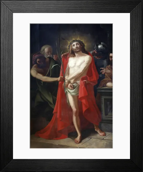 Framed Print : Painting in Notre Dame de Vernon church, Vernon, Yvelines, France, Europe Framed Print : Painting in Notre Dame de Vernon church, Vernon, Yvelines, France, Europe
