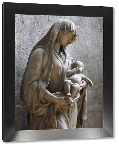 Virgin with Child, Notre-Dame de Rouen cathedral, Rouen, Seine-Maritime, Normandy, France