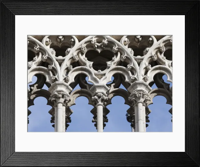 Framed Print : Exterior columns, Notre Dame de Paris cathedral, Paris, France, Europe Framed Print : Exterior columns, Notre Dame de Paris cathedral, Paris, France, Europe