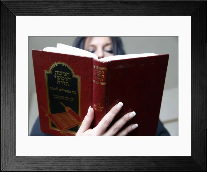 Framed Print : Woman reading the Torah, Jerusalem, Israel, Middle East Framed Print : Woman reading the Torah, Jerusalem, Israel, Middle East