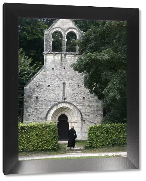Notre Dame de Fontgombault Abbey chapel, Fontgombault, Indre, France, Europe