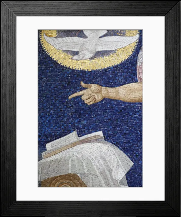 Framed Print : Holy Spirit in mosaic by Rudolf Jettmar, Am Steinhof church (Church Leopold), Vienna Framed Print : Holy Spirit in mosaic by Rudolf Jettmar, Am Steinhof church (Church Leopold), Vienna