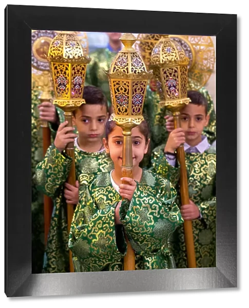 Altar boys and girls at Celebration of the Myrrh bearers