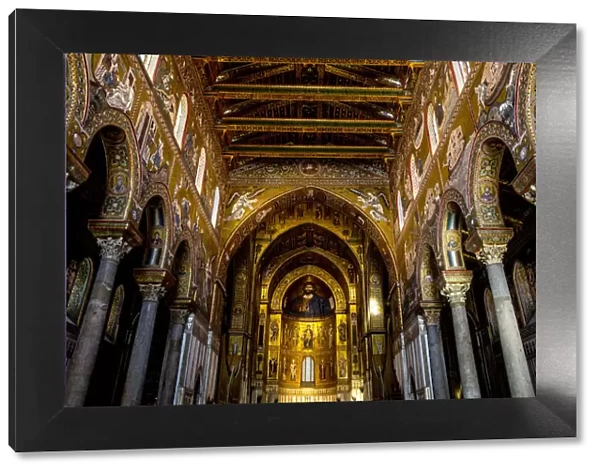 Santa Maria Nuova Cathedral, Monreale, Sicily, Italy, Europe
