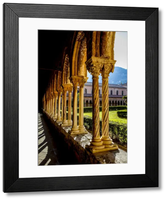 Framed Print : Santa Maria Nuova Cathedral cloister, Monreale, Sicily, Italy, Europe Framed Print : Santa Maria Nuova Cathedral cloister, Monreale, Sicily, Italy, Europe